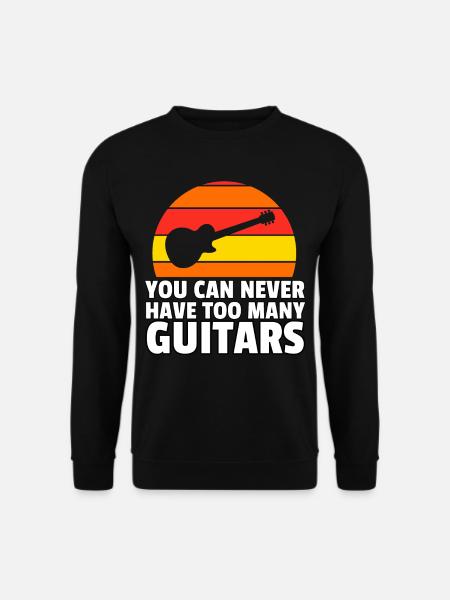 Musik Gitarre E-Gitarre Gitarrist Musiker Geschenk - Unisex Pullover - Schwarz