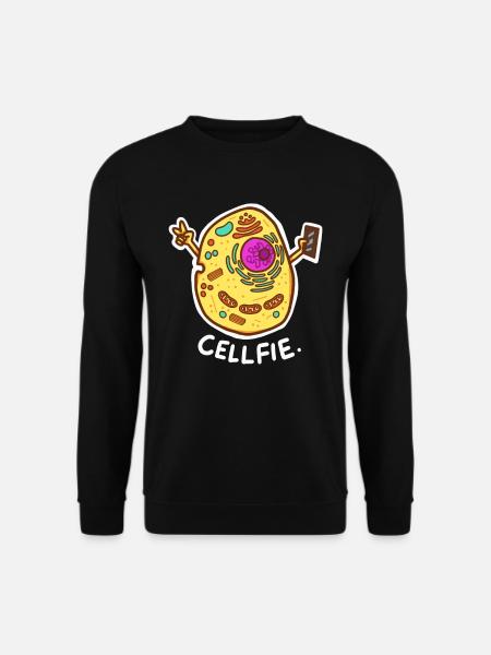 Cartes postales de biologie Cell-Fie - Sweat-shirt Unisexe - noir