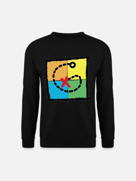 GEOCATCHER Treasure Map GEOCACHING - Unisex Sweatshirt - black