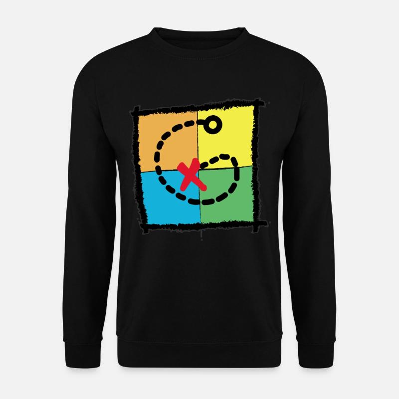 GEOCATCHER Schatzkarte GEOCACHING - Unisex Pullover - Schwarz