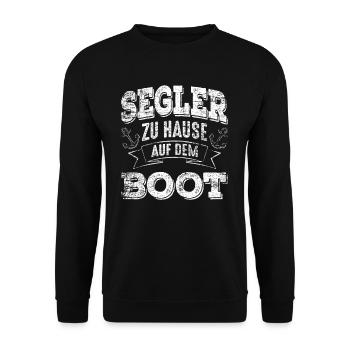 Segeln Sport - Unisex Pullover - Schwarz - Vorne - Alina (178cm) & Michal (187cm)