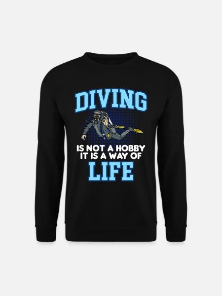 DIVING LIFE - Unisex Sweatshirt - black