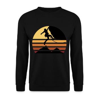 BOULDERING Escalade Sport Extrême Escalade - Sweat-shirt Unisexe - noir - Devant - Alina (178cm) & Michal (187cm)
