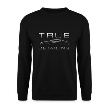 TRUE DETAILING - Unisex Sweatshirt - black - Front - Alina (178cm) & Michal (187cm)