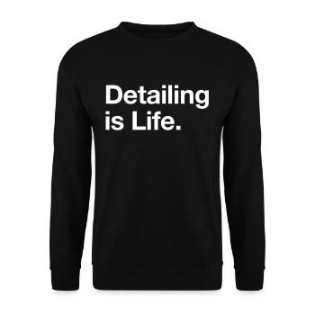 Detailing Vehicle Care Detailer Gift - Unisex Sweatshirt - black - Front - Alina (178cm) & Michal (187cm)