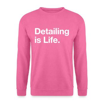 Detailing Vehicle Care Detailer Gift - Unisex Sweatshirt - pink - Front