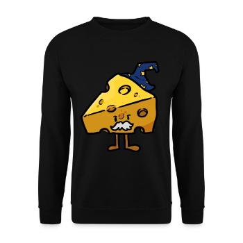 Cheese Wiz Cheese Wiz - Unisex Pullover - Schwarz - Vorne - Alina (178cm) & Michal (187cm)