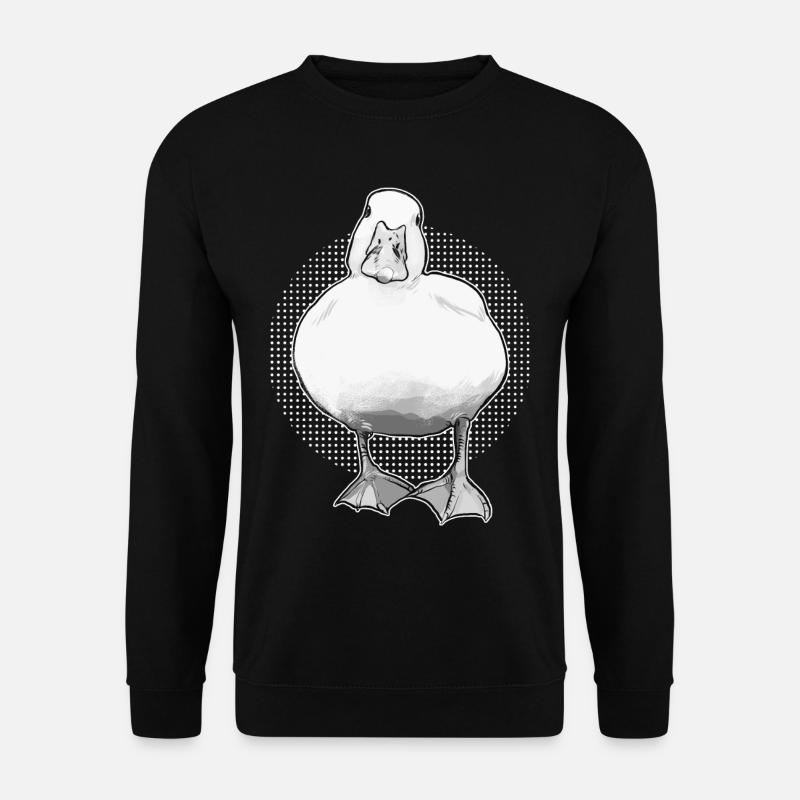 Ente lustiges Tier - Unisex Pullover - Schwarz