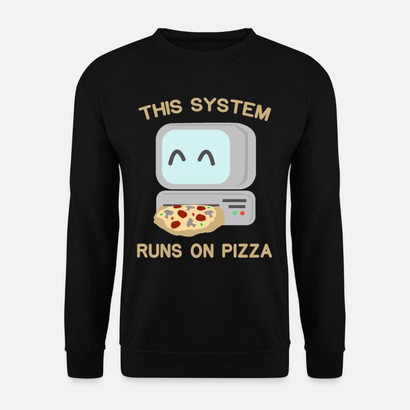 Computer Pizza - Unisex Sweatshirt - black