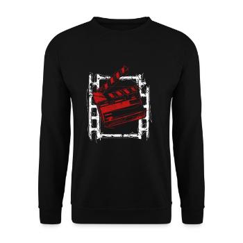 Action Board Movie Cool Gift - Unisex Sweatshirt - black - Front - Alina (178cm) & Michal (187cm)