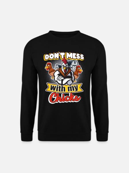 Chicken chicken farm fun - Unisex Sweatshirt - black