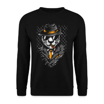 Boss Tiger - Unisex Pullover - Schwarz - Vorne - Alina (178cm) & Michal (187cm)