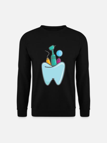 Cooles Zahnarzt-Instrument-Zahnarztgeschenk - Unisex Pullover - Schwarz