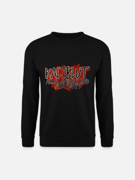 Kaltblut 150% Pferd | Reiter Stall Geschenk - Unisex Pullover - Schwarz