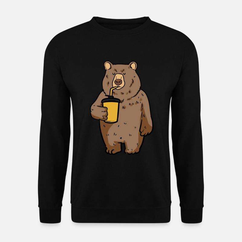 Ours assoiffé - Sweat-shirt Unisexe - noir