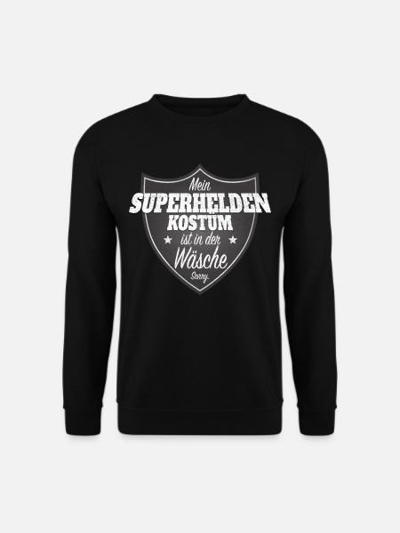 Superheld Kostüm Ist In Der Wäsche Karneval Köln - Unisex Pullover - Schwarz