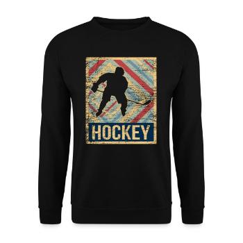 Hockey - Unisex Pullover - Schwarz - Vorne - Alina (178cm) & Michal (187cm)