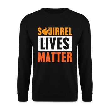 écureuil - Sweat-shirt Unisexe - noir - Devant - Alina (178cm) & Michal (187cm)