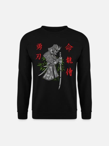 Samurai Krieger Japan - Unisex Pullover - Schwarz