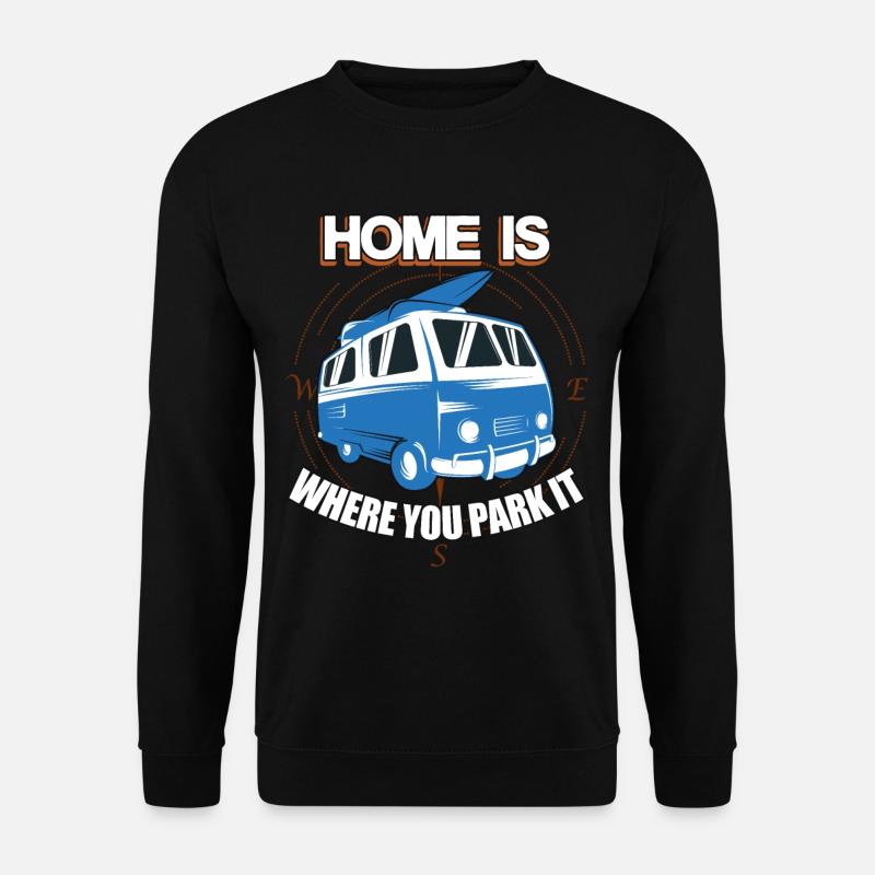 Van Camper Life - Unisex Pullover - Schwarz
