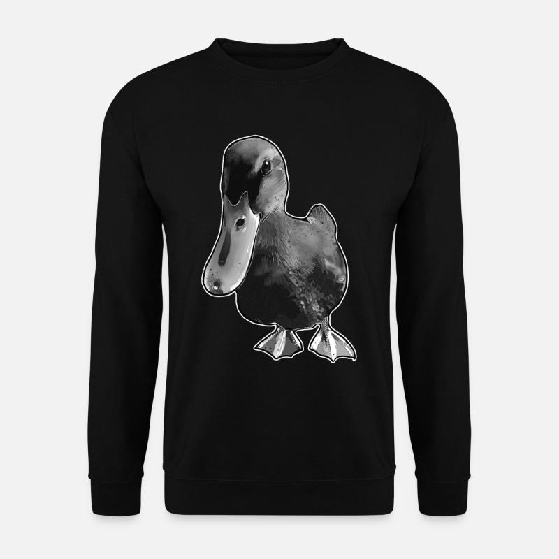 funny duck - Unisex Sweatshirt - black