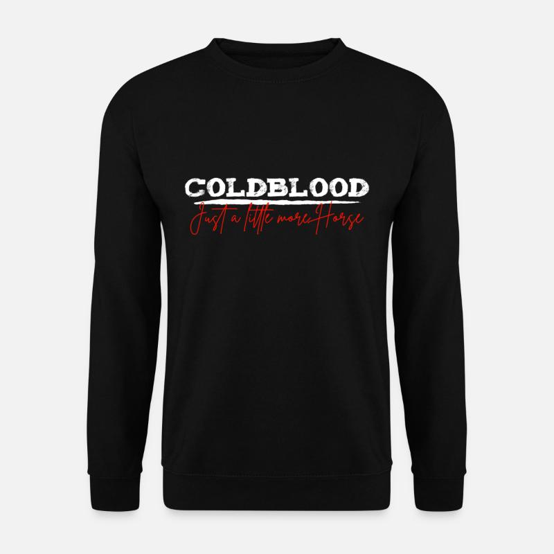 Kaltblut Mehr Pferd | Reiter Stall Geschenk - Unisex Pullover - Schwarz