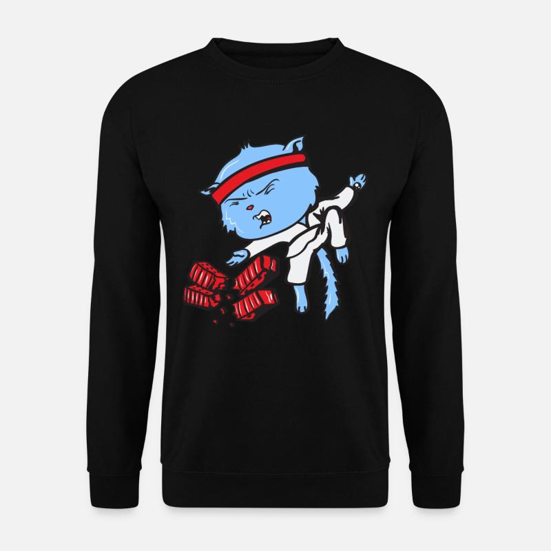 Chat de karaté - Sweat-shirt Unisexe - noir