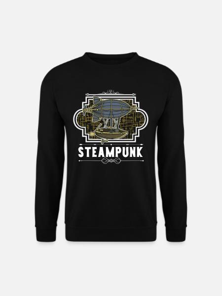 Steampunk Zepellin - Sweat-shirt Unisexe - noir