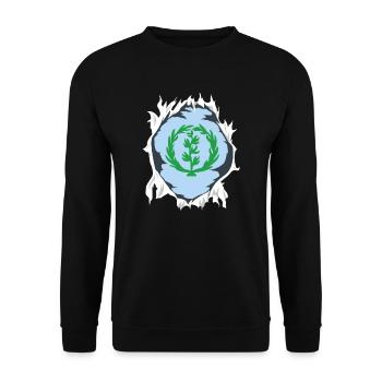 Eritrea Tigrinya Habesha Geschenk - Unisex Pullover - Schwarz - Vorne - Alina (178cm) & Michal (187cm)
