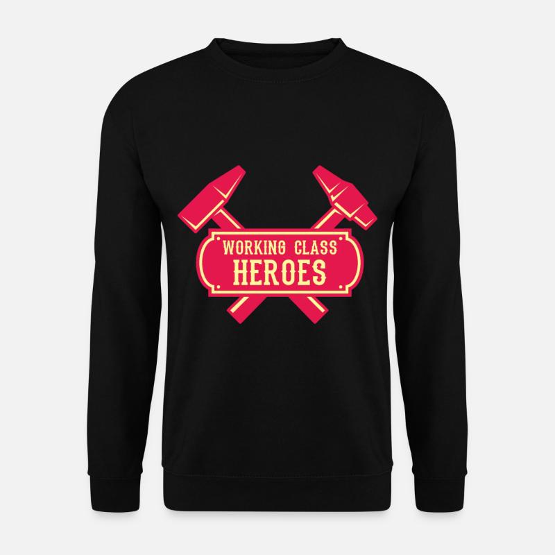WORKING CLASS HERO Retro Mechaniker Geschenk - Unisex Pullover - Schwarz