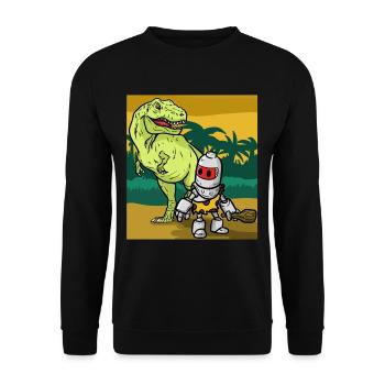 Ancient Times Antike - Unisex Pullover - Schwarz - Vorne - Alina (178cm) & Michal (187cm)