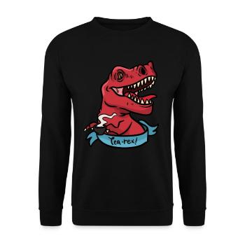 Tea Rex Tee-Rex - Unisex Pullover - Schwarz - Vorne - Alina (178cm) & Michal (187cm)