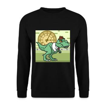 New Era Dino New Era Dino - Unisex Sweatshirt - black - Front - Alina (178cm) & Michal (187cm)