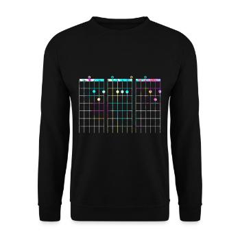 guitar - Unisex Sweatshirt - black - Front - Alina (178cm) & Michal (187cm)