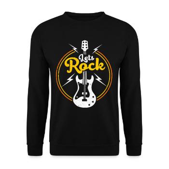 guitar - Unisex Sweatshirt - black - Front - Alina (178cm) & Michal (187cm)