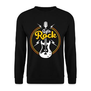 Gitarrist Gitarre Band Saite Musiker Instrument - Unisex Pullover - Schwarz - Vorne - Alina (178cm) & Michal (187cm)