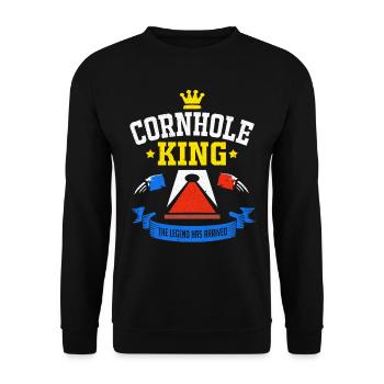 cornhole - Sweat-shirt Unisexe - noir - Devant - Alina (178cm) & Michal (187cm)