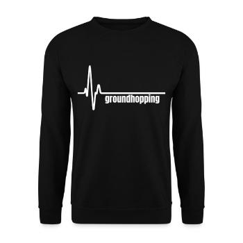 Cadeau de passe-temps de stade de football - Sweat-shirt Unisexe - noir - Devant - Alina (178cm) & Michal (187cm)