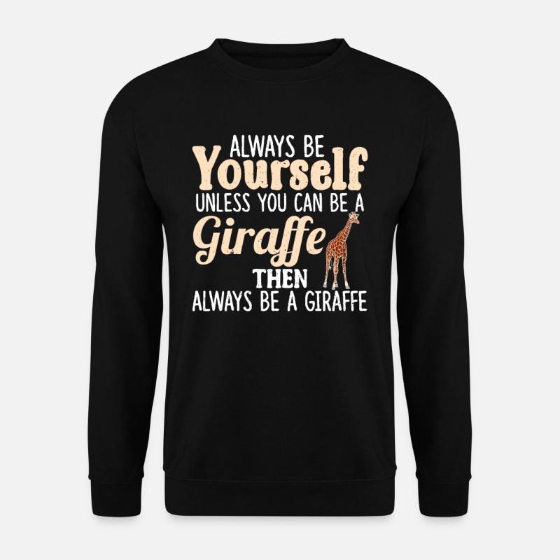 Giraffe - Unisex Pullover - Schwarz