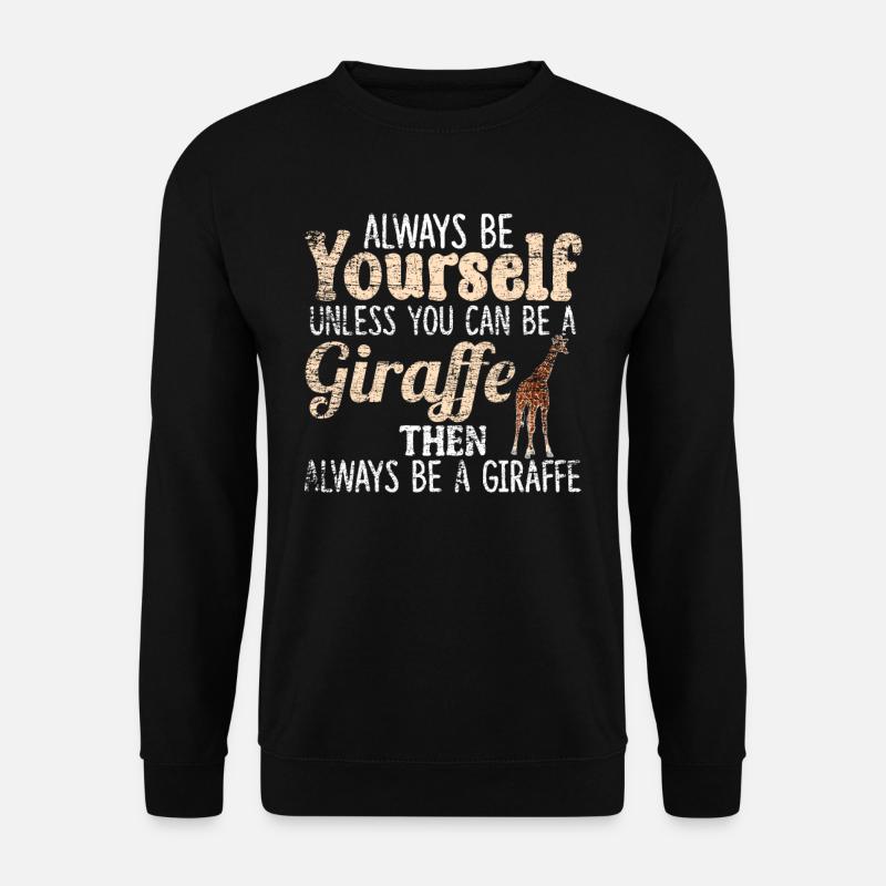 Giraffe Afrika - Unisex Pullover - Schwarz
