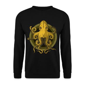 Kraken - Unisex Sweatshirt - black - Front - Alina (178cm) & Michal (187cm)