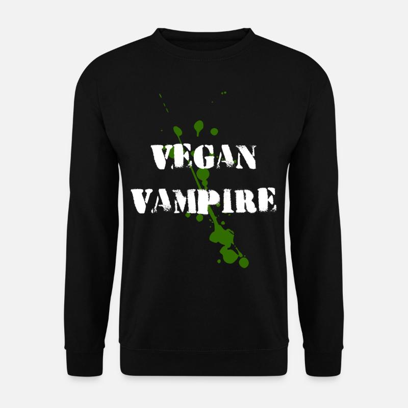 Vegan Vampire Vegan Vampire Halloween - Unisex Sweatshirt - black