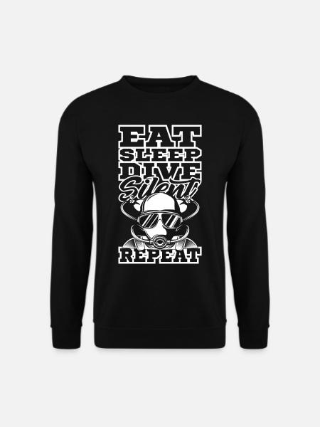 DIVE SILENT Rebreather Technisch Tauchen Geschenk - Unisex Pullover - Schwarz