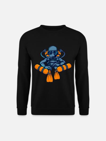 TEC DIVER SIDEMOUNT Tauchgang Geschenk Für Taucher - Unisex Pullover - Schwarz