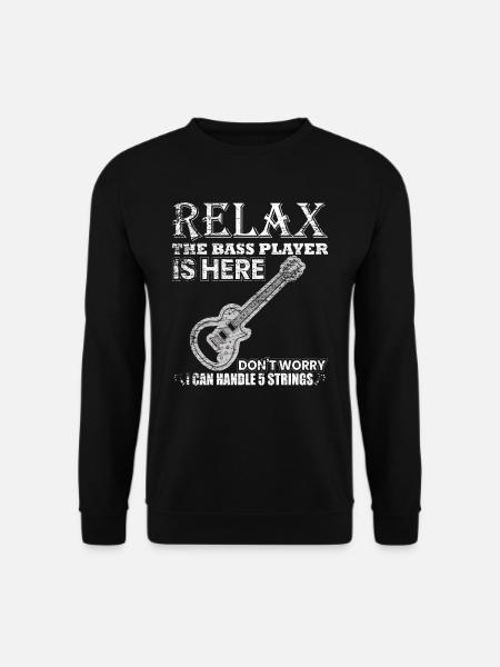 Bassgitarre - Unisex Pullover - Schwarz