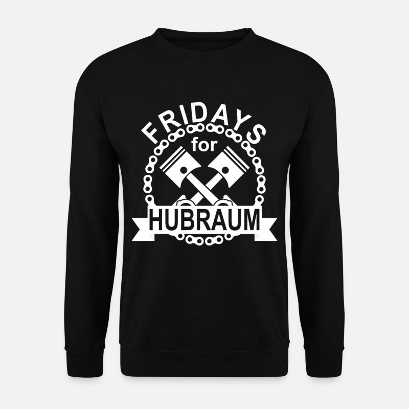 Fridays for Hubraum Parodie Freiheit Auto Motor - Unisex Pullover - Schwarz