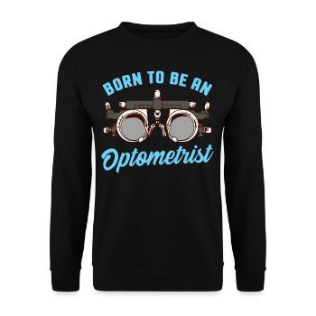 Optométriste ophtalmologiste - Sweat-shirt Unisexe - noir - Devant - Alina (178cm) & Michal (187cm)