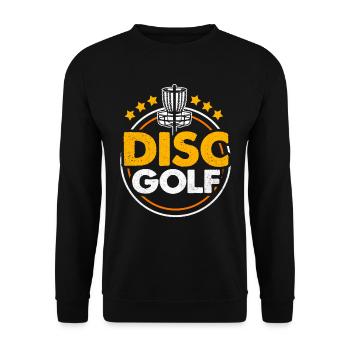 Frisbee - Unisex Pullover - Schwarz - Vorne - Alina (178cm) & Michal (187cm)