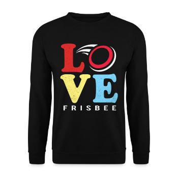 Frisbee - Unisex Sweatshirt - black - Front - Alina (178cm) & Michal (187cm)