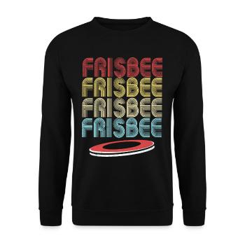 Frisbee - Unisex Sweatshirt - black - Front - Alina (178cm) & Michal (187cm)
